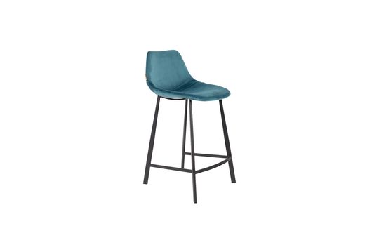 Franky Petroleum Velvet Bar Stool Productfoto