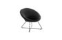 Miniatuur Garbo zwart fluwelen fauteuil Productfoto