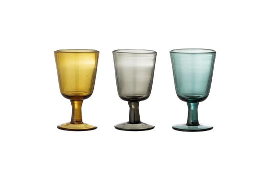 Geel wijnglas in Kanda glas