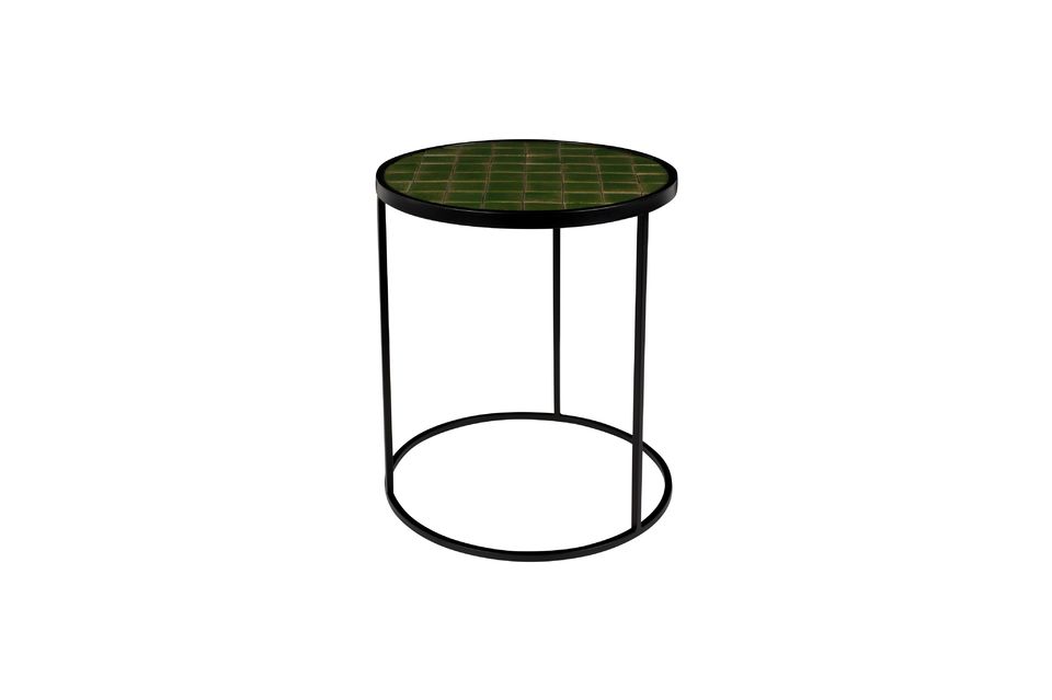 Deze tafel presenteert een slimme mix van minimalistische en vintage stijl en valt op door het