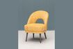 Miniatuur Gele stoffen fauteuil Cyrus 1