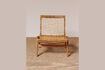Miniatuur Glasgow beige teakhouten fauteuil 5
