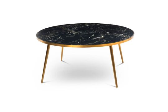 Gold Feet zwarte resin salontafel
