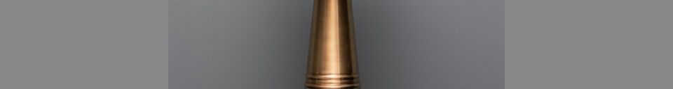 Benadrukte materialen Gouden metalen tafellamp Champignon-Z