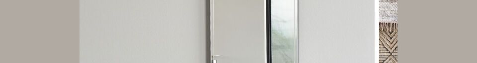 Benadrukte materialen Grande specchio in vetro Deco