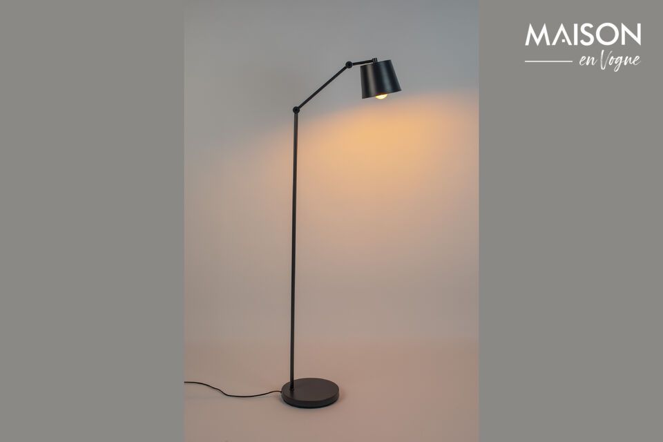 Grijze ijzeren vloerlamp Hajo White Label