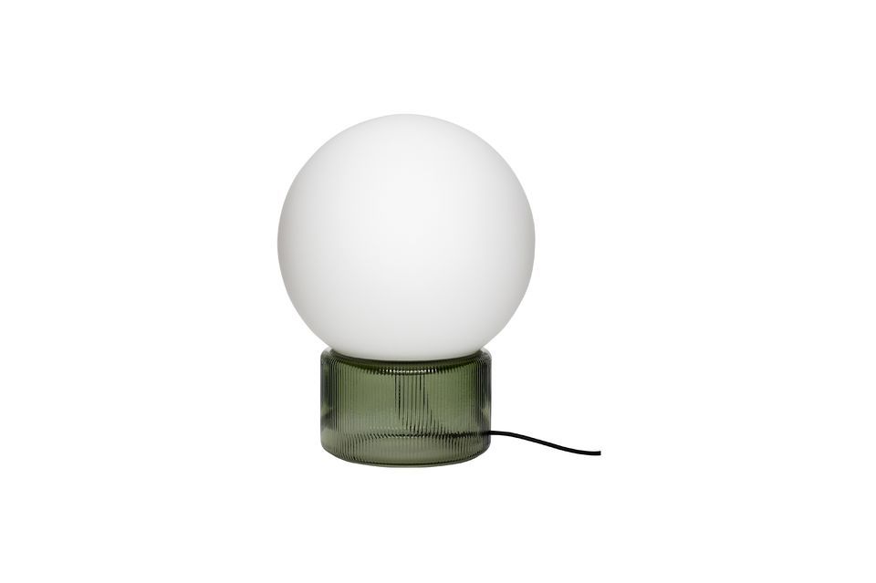 Groene glazen tafellamp Sphere Hübsch
