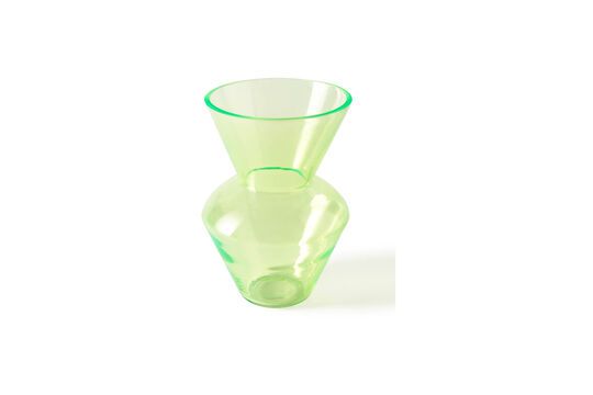 Groene glazen vaas Fat Neck