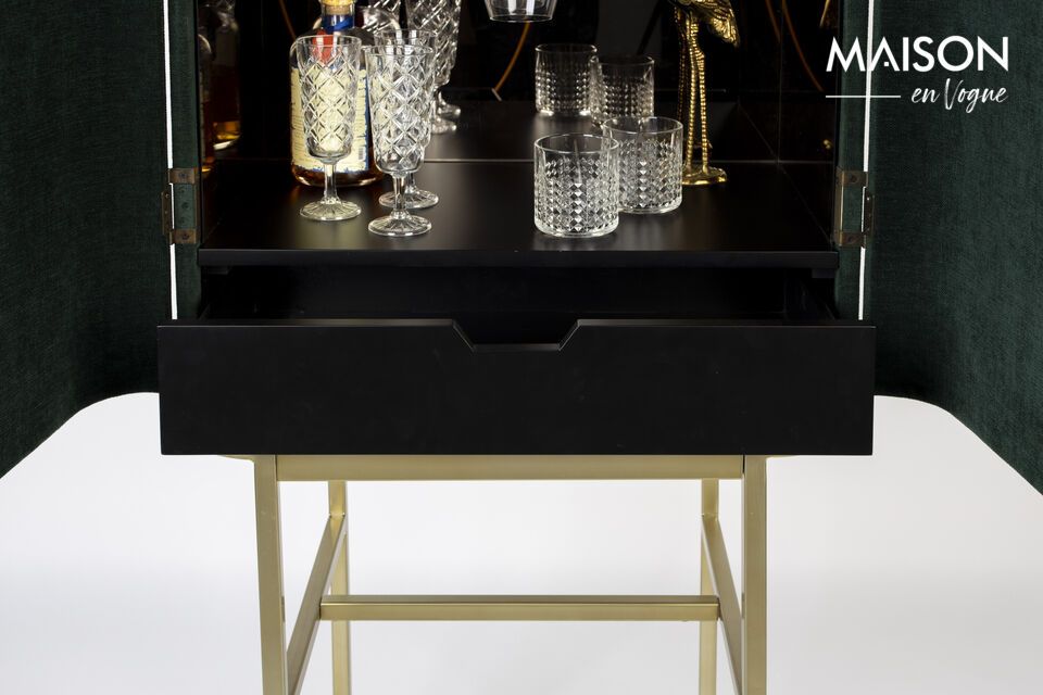 Groene houten ladekast Cabinet - 12