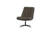 Miniatuur Groene polyester fauteuil met schapenvachteffect Job 4