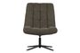 Miniatuur Groene polyester fauteuil met schapenvachteffect Job Productfoto