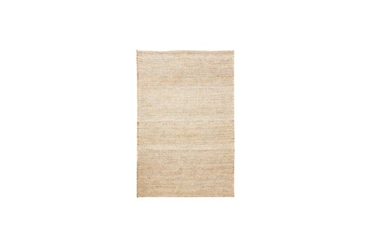 Groot beige stoffen tapijt Mara