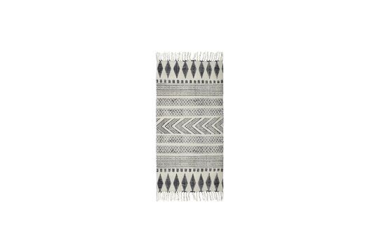Groot gedessineerd tapijt in grijs-zwarte Block Productfoto