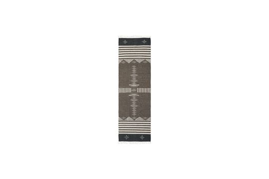 Groot gedessineerd tapijt van wol en katoen Coto Productfoto