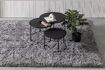 Miniatuur Groot lichtgrijs en zwart polyester tapijt Nové 2