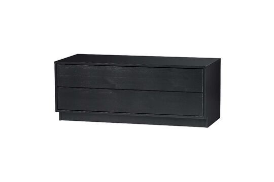 Groot zwart houten tv-meubel Finca Productfoto