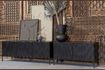 Miniatuur Groot zwart houten tv-meubel Nieuw 2