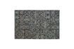 Miniatuur Groot zwart-wit stoffen tapijt Renna 1