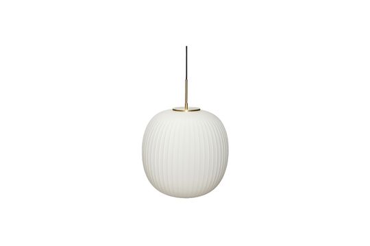 Grote hanglamp in wit glas Serene