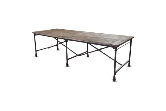 Grote lichthouten eettafel