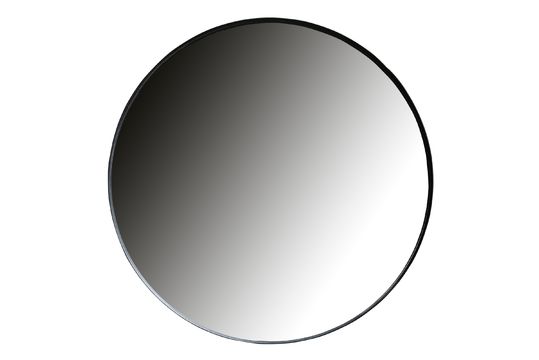 Grote ronde spiegel in zwart metaal Doutzen Productfoto