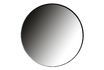 Miniatuur Grote ronde spiegel in zwart metaal Doutzen 1