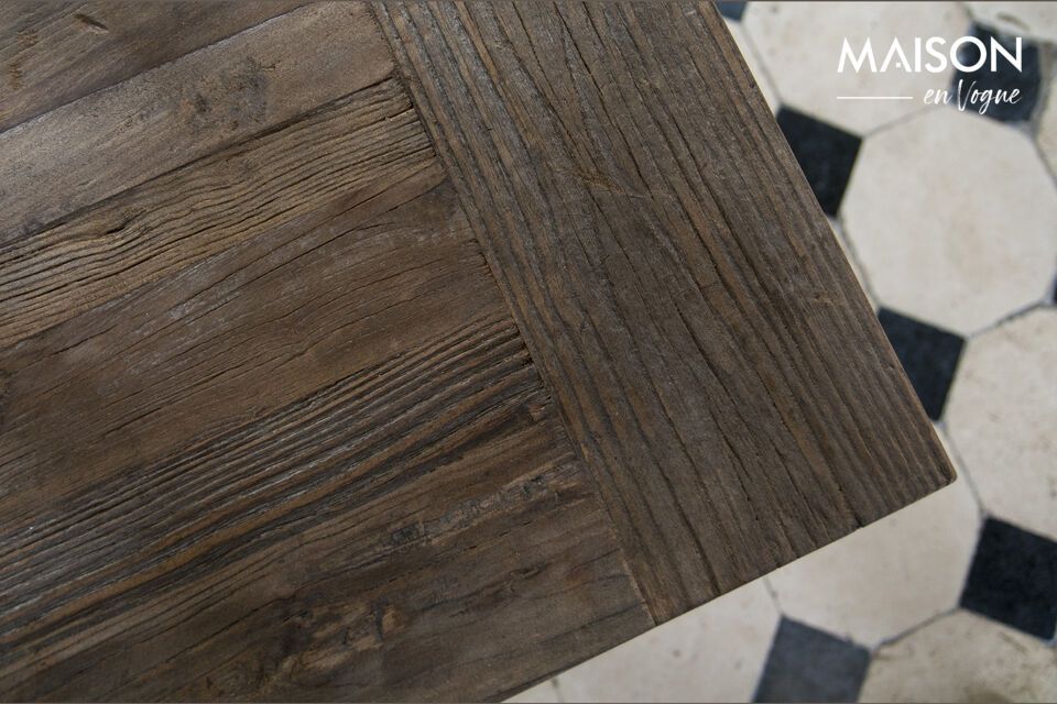 Vintage industriële eettafel met verlengstukken