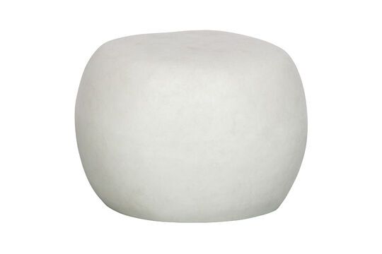 Grote witte vezelige klei salontafel Pebble Productfoto
