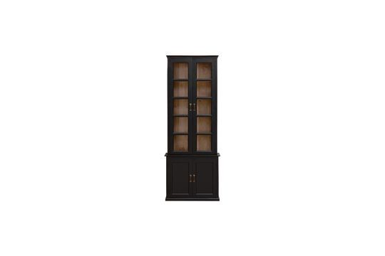 Grote zwarte houten vitrinekast Auriac