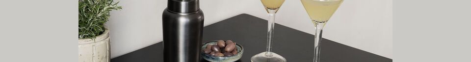 Benadrukte materialen Grunge bronzen roestvrijstalen shaker