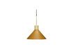 Miniatuur Hanglamp in amberkleurig metaal Crayon 1