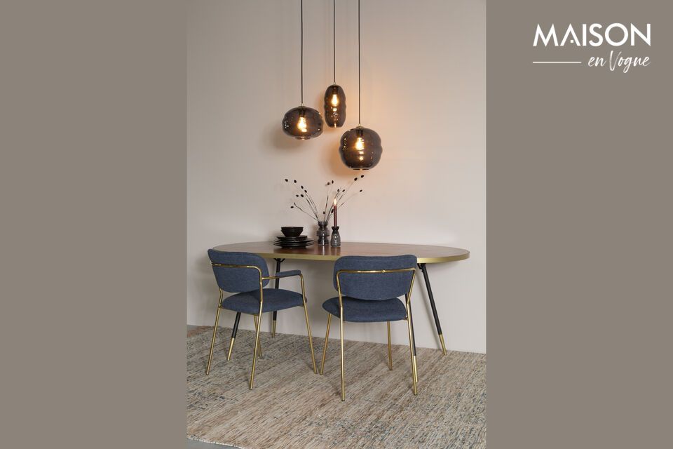 Ontdek de pure elegantie van onze Lauren hanglamp van grijs glas