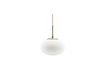 Miniatuur Hanglamp van wit glas en goudkleurig metaal Opal 1