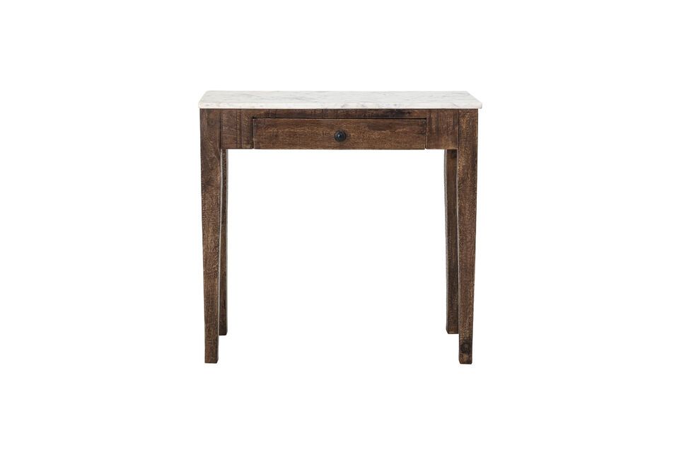 De Hauge consoletafel valt op door zijn natuurlijke stijl en dagelijkse gebruiksgemak