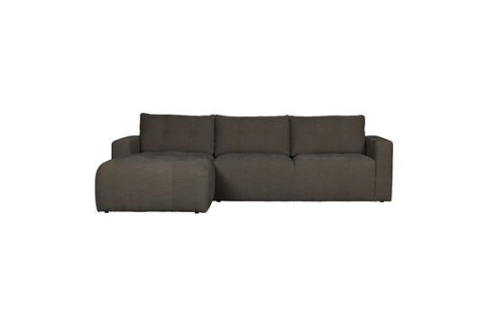 Hoekbank links in bruine stof Bar Productfoto