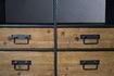 Miniatuur Hoge jeneverhout en metalen dressoir 5