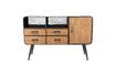 Miniatuur Hoge jeneverhout en metalen dressoir 6
