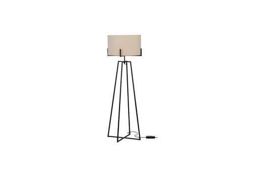 Holly zwart en crème metalen vloerlamp Productfoto