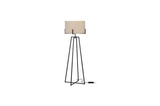 Holly zwart en crème metalen vloerlamp