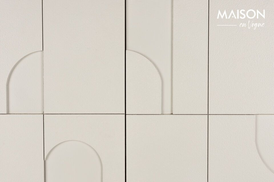 De Funk Off-White MDF Highboard is veel meer dan zomaar een meubelstuk: het is een uitnodiging tot
