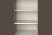 Miniatuur Hoog dressoir van gebroken wit hout Funk 4