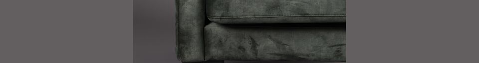 Benadrukte materialen Houda fauteuil boskleur