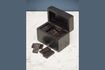 Miniatuur Houten Bouhey domino doosje met messing details 2