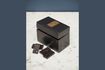 Miniatuur Houten Bouhey domino doosje met messing details 1