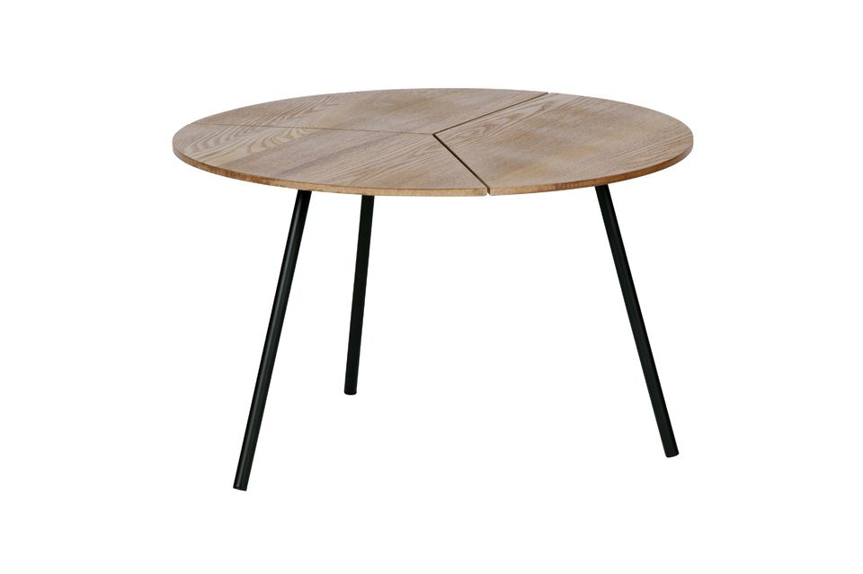 Houten en metalen tafel Rodi Woood