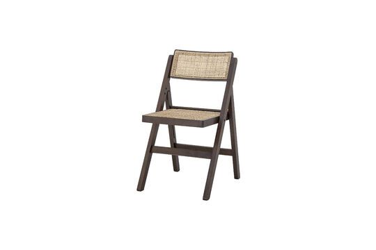 Houten en rieten stoel Loupe