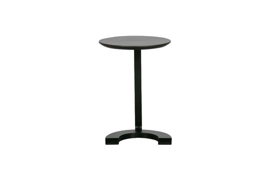 Houten en zwart metalen salontafel Vloer