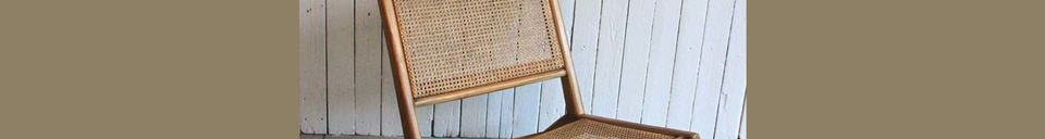 Benadrukte materialen Husson-fauteuil met vlechtwerk zitting en rugleuning