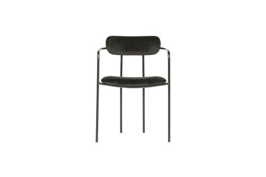 Ivy zwart fluwelen stoel Productfoto