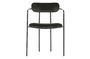 Miniatuur Ivy zwart fluwelen stoel Productfoto